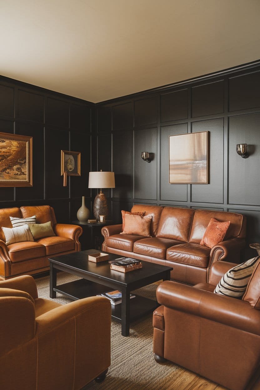22 Stylish Brown and Black Living Room Ideas for a Modern Look