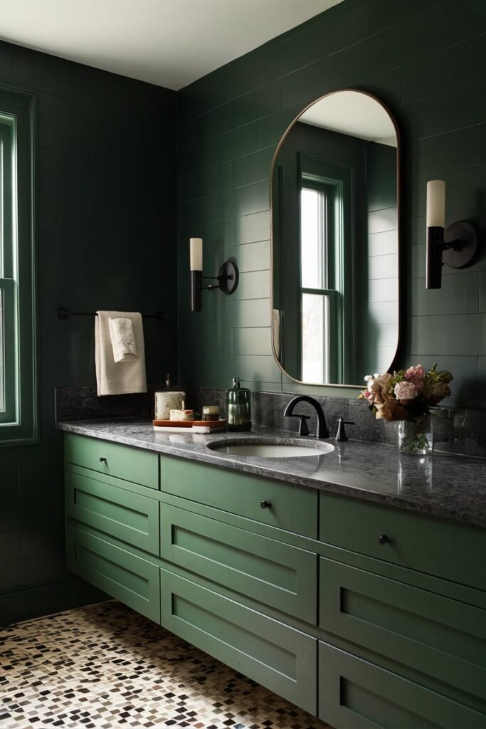 Dark Green Countertop
