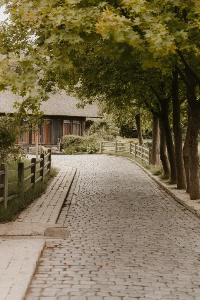 Design a Cobblestone Driveway for a Rustic Look