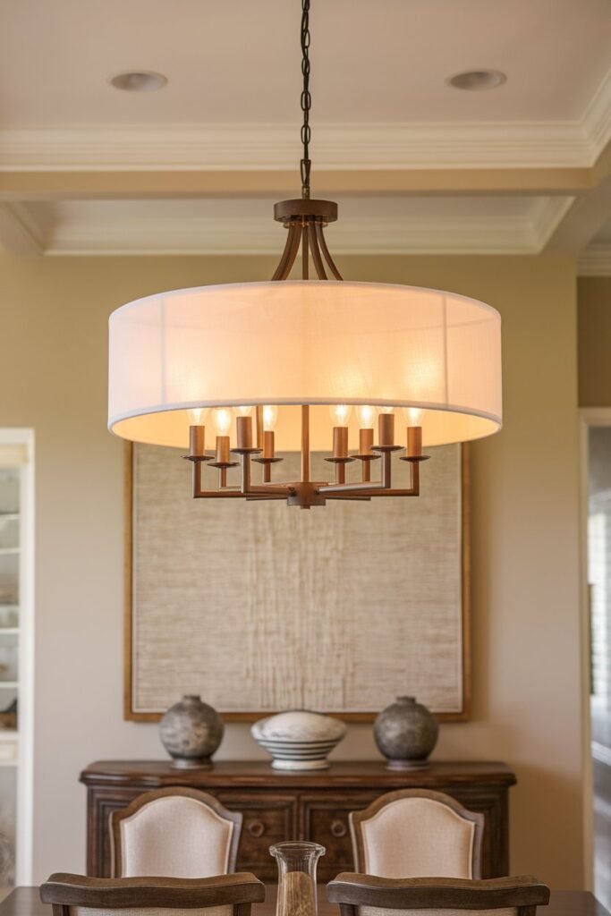 Drum Shade Chandelier