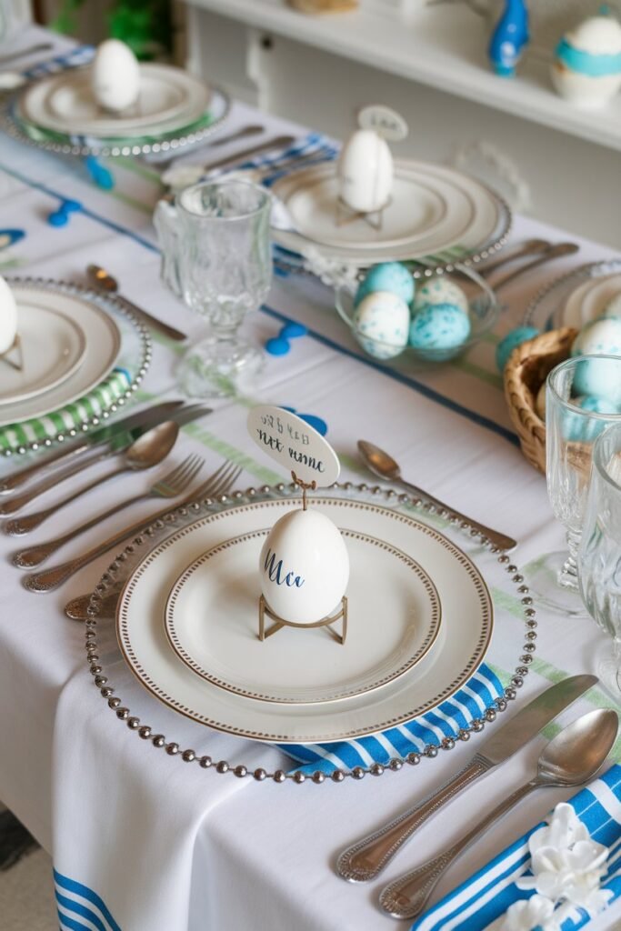 Easter Egg Place Card Holders