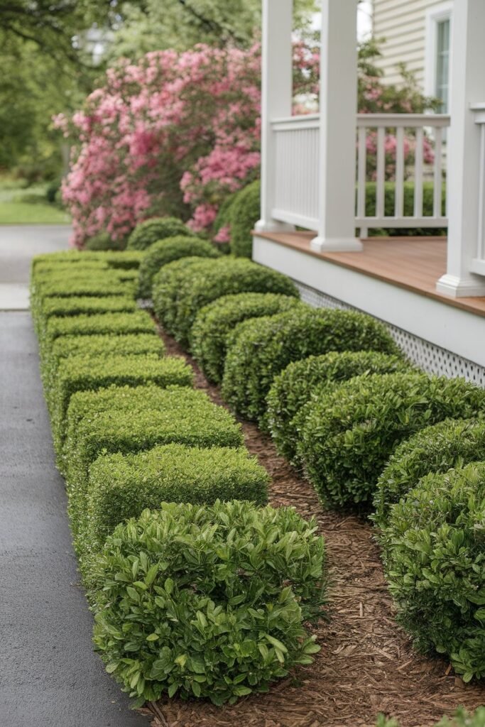 Elegant Boxwood or Shrub Borders