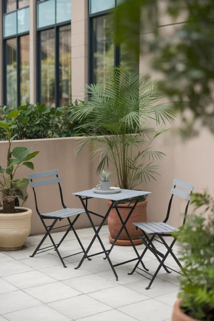 Foldable Bistro Set for Small Spaces