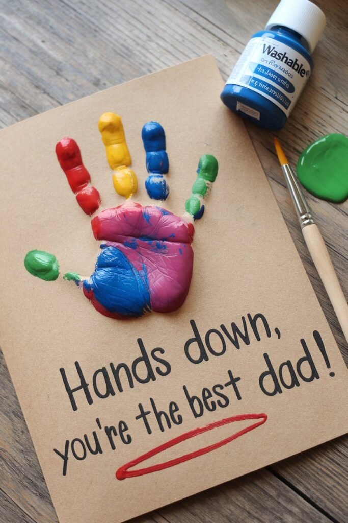 Handprint Keepsake Card