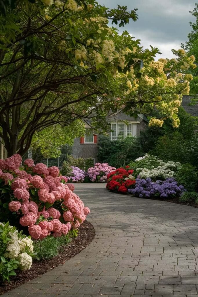 Incorporate Bold Flowering Shrubs for a Pop of Color
