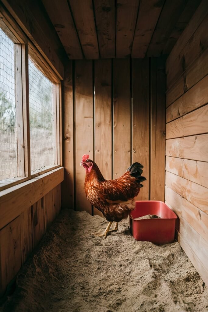 Indoor Dust Bath Corner