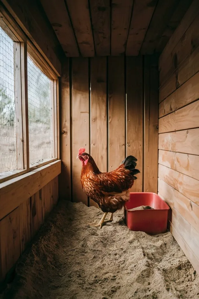 Indoor Dust Bath Corner