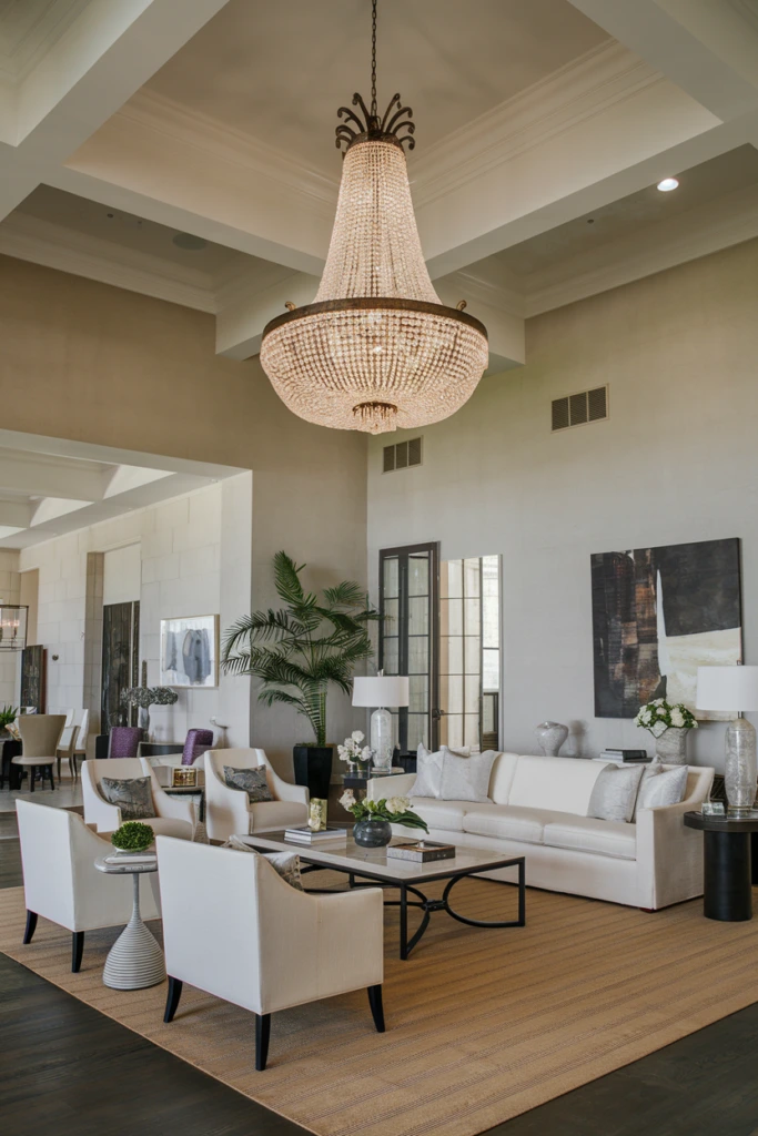 Install Statement Chandeliers or Oversized Light Fixtures