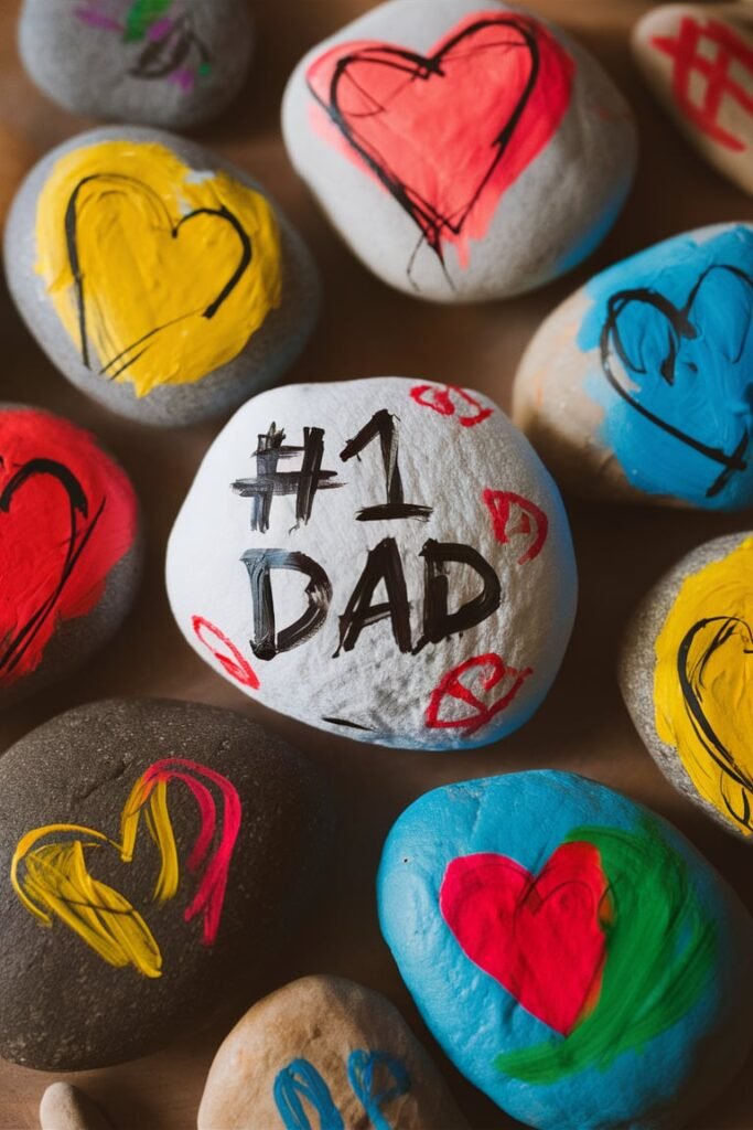 Painted Rock Paperweights