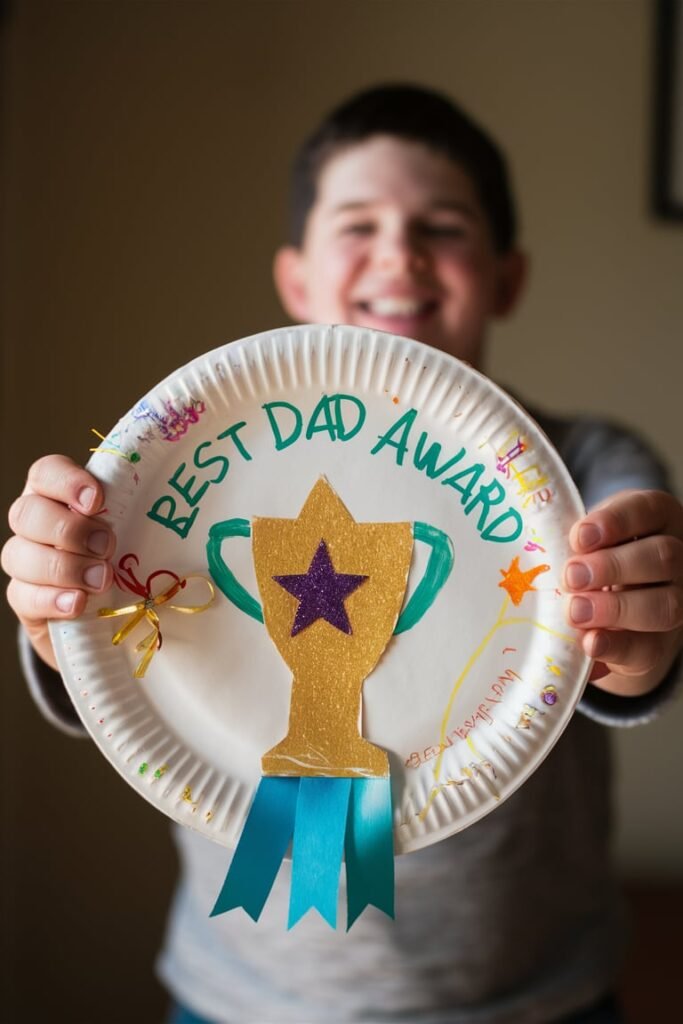 Paper Plate Trophy