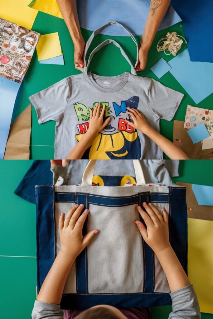 Recycled T-Shirt Tote Bag
