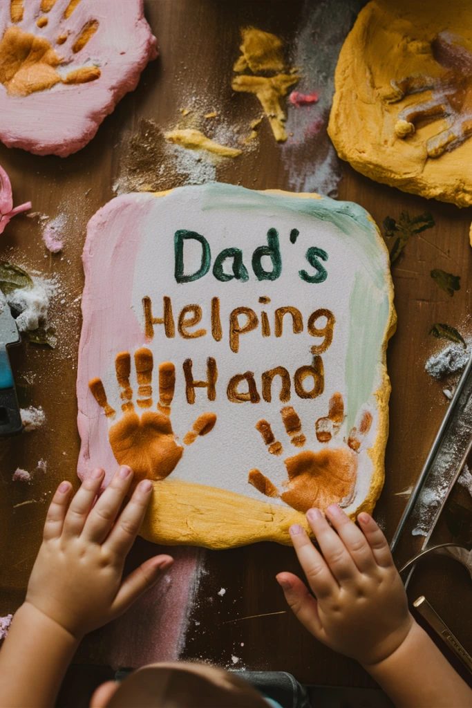 Salt Dough Handprint Plaque