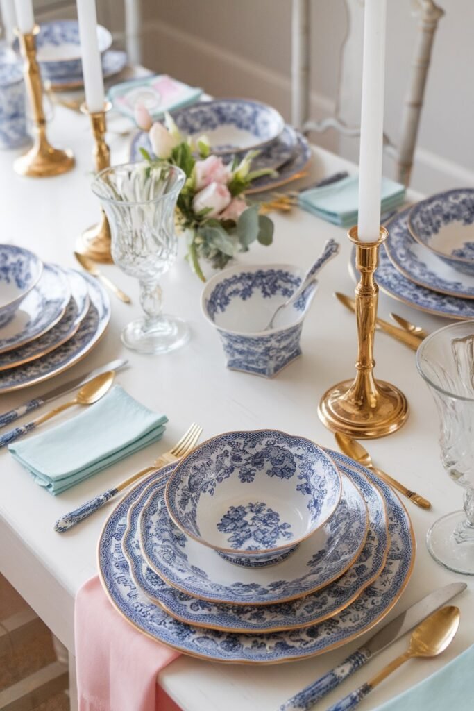 Traditional Blue China Decor