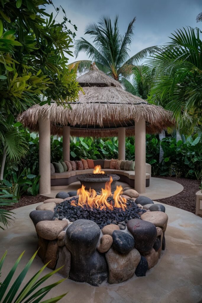 Tropical Hideaway with Fire FeatureÂ