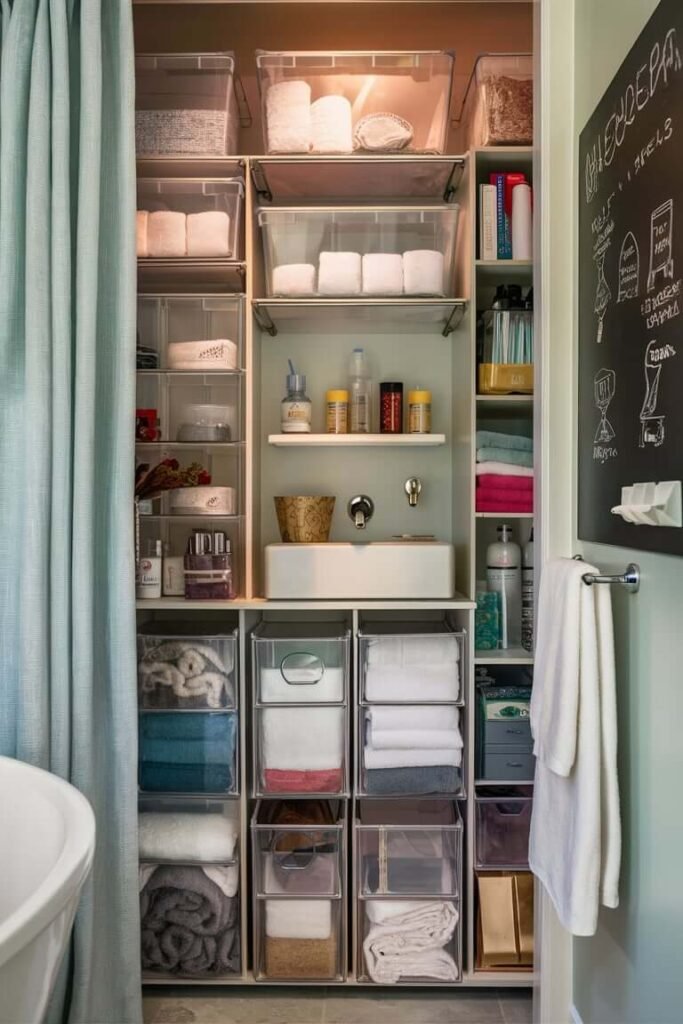 Use Clear Storage Bins