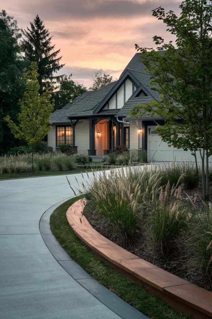 Use Metal or Wooden Edging for a Clean, Defined Border