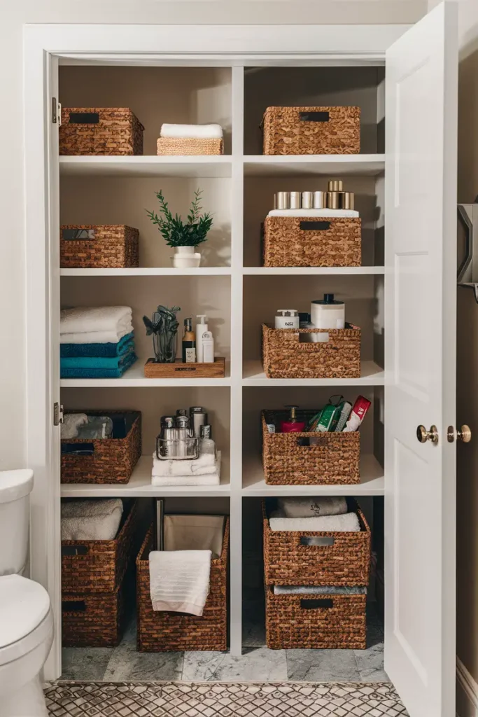 Use Stackable Baskets