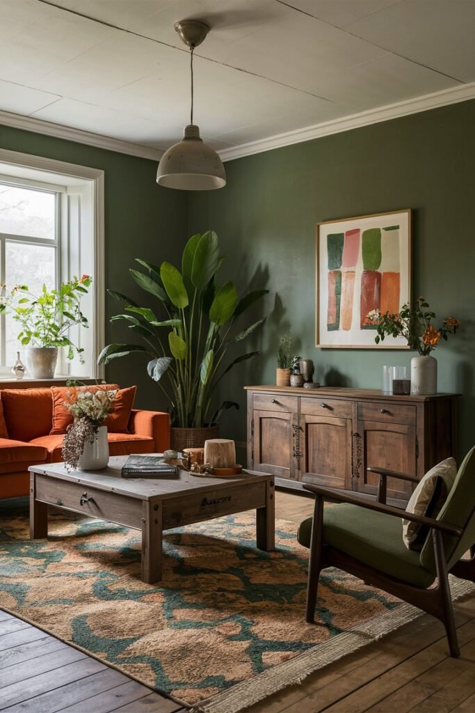 Vintage Charm with Rustic Wood Tones