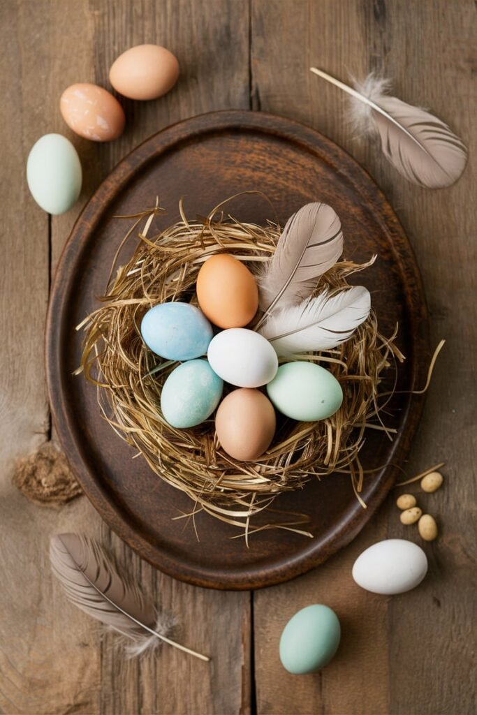 Whimsical Egg Nest Tray
