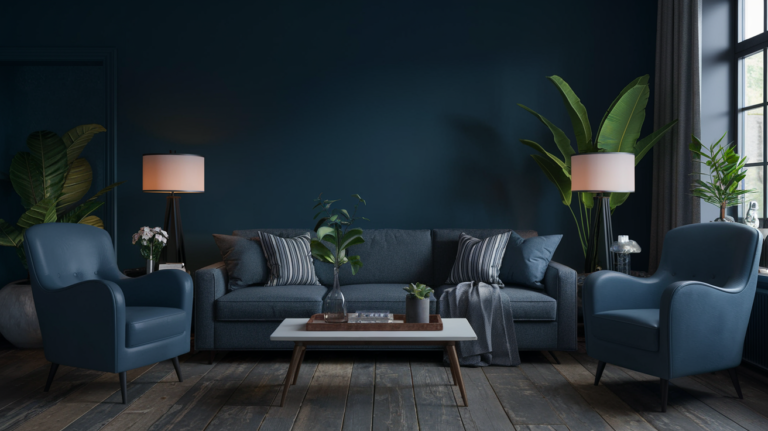 dark and moody living room