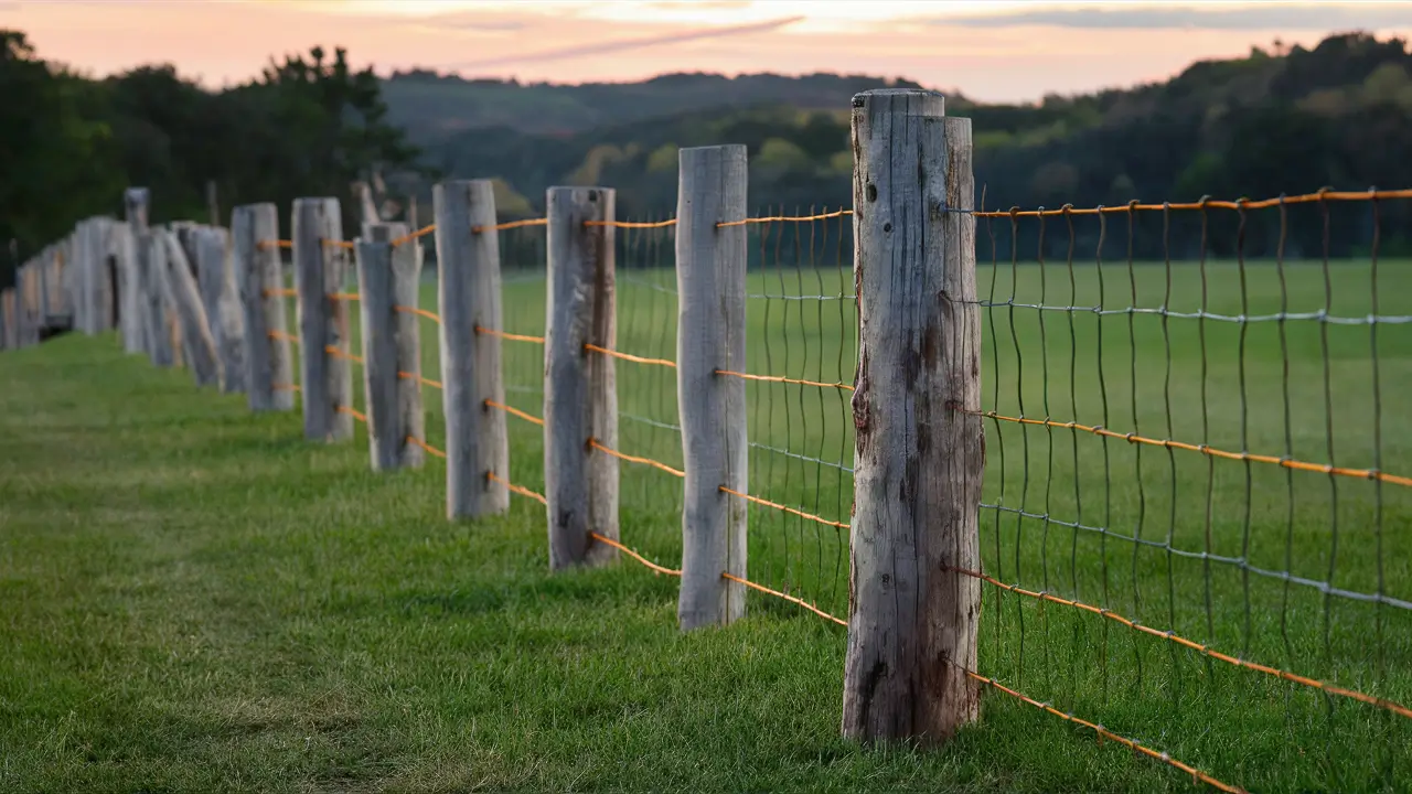 wood and wire fence ideas