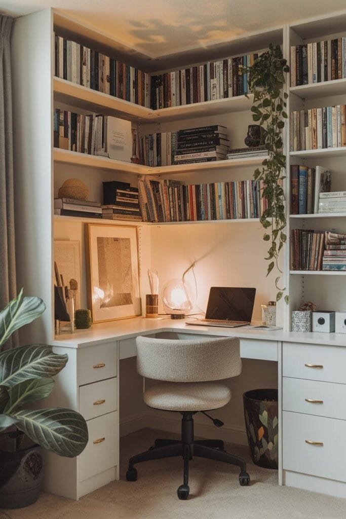 Bookshelf Office Corner