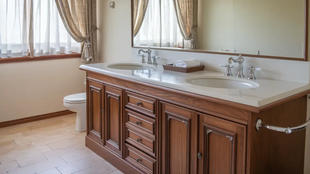Double Sink Vanity with Storage
