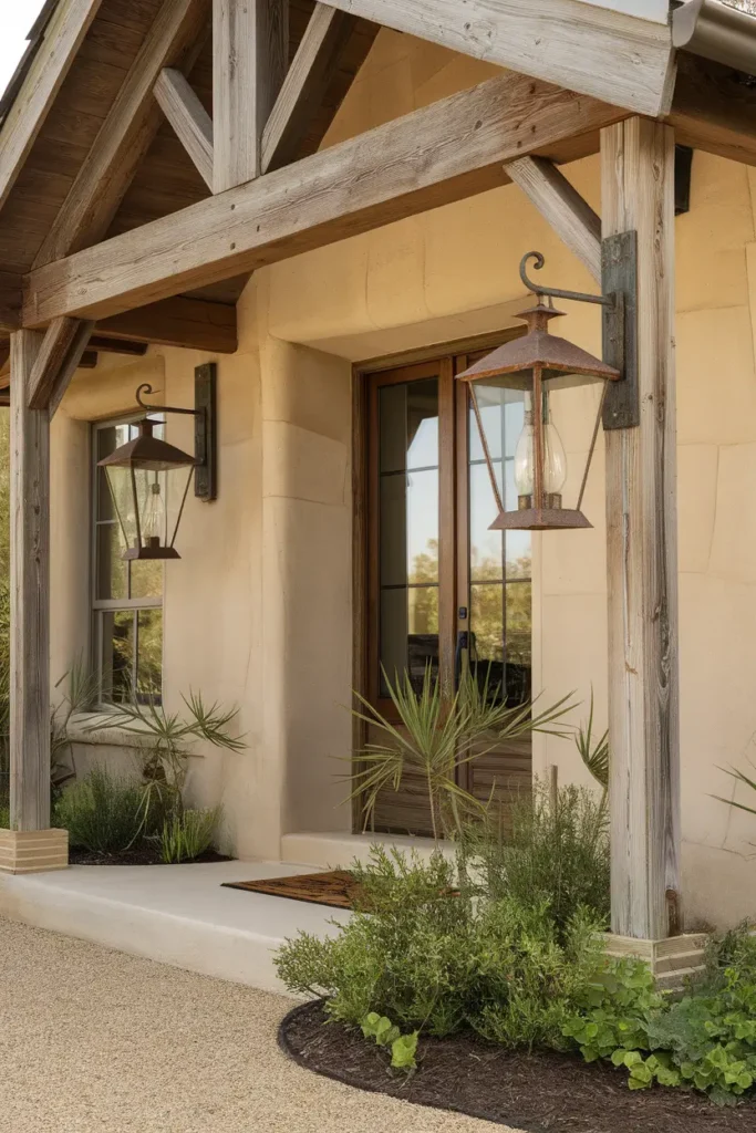 Frame Your Entry with Lantern-Style Sconces