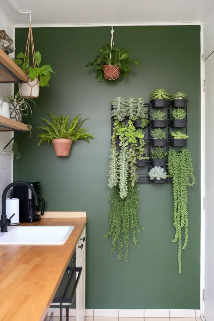 Go Green with a Plant Wall
