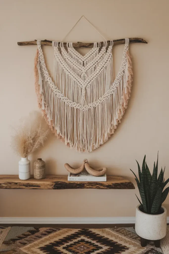 Hang a Macrame Wall Art Piece