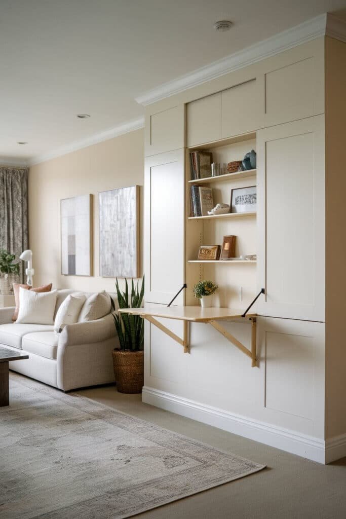 Hidden Fold-Down Desk
