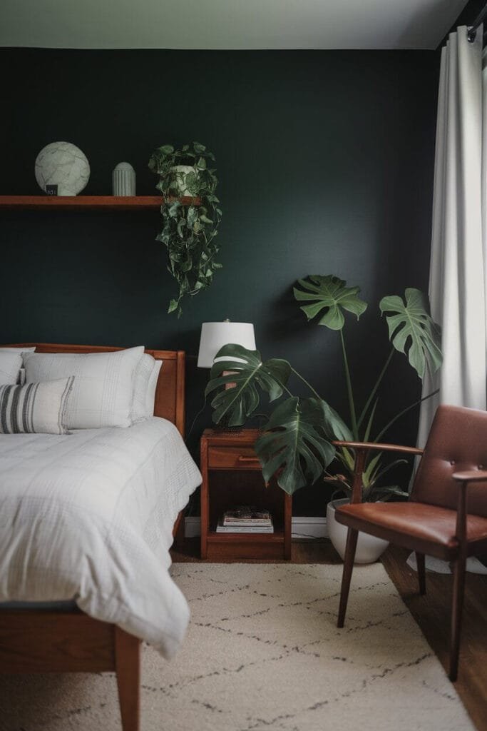 Hunter Green with Plant Life