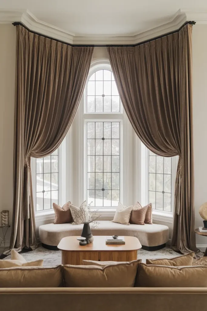 Install Floor-to-Ceiling Curtains
