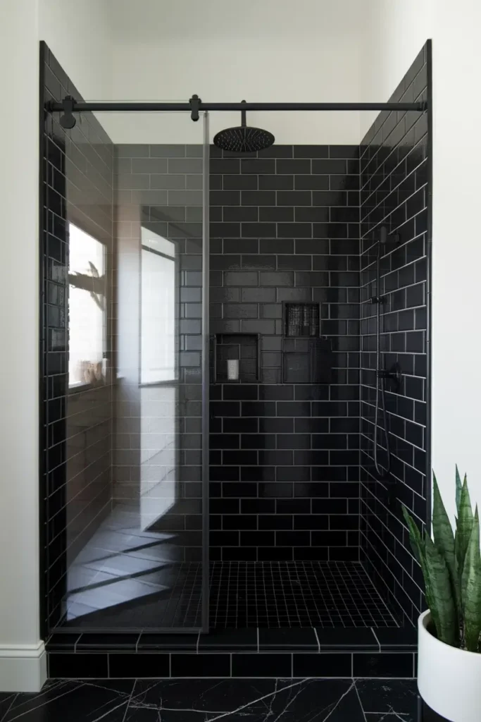 Matte Black Subway Tiles