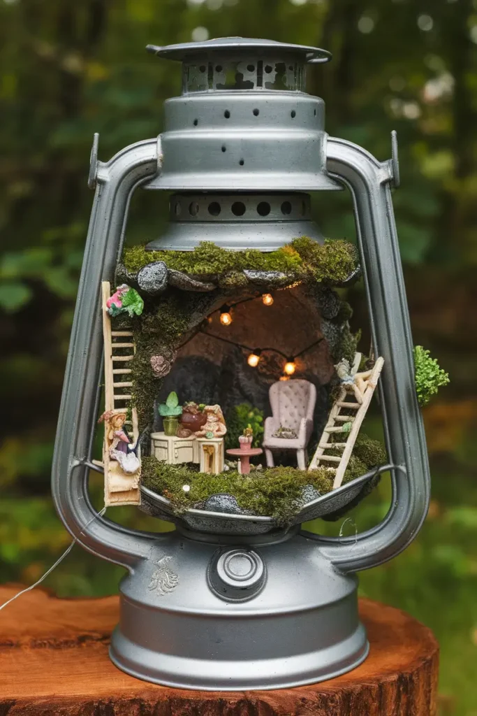 Metal Lantern Garden