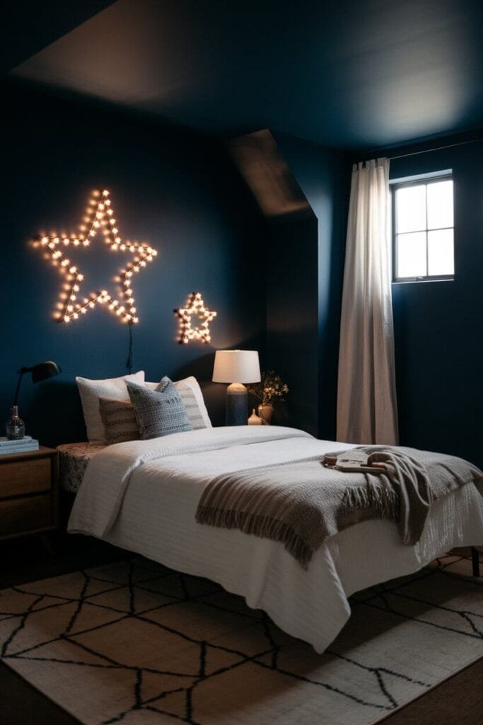 Midnight Blue with Star-Themed Decor
