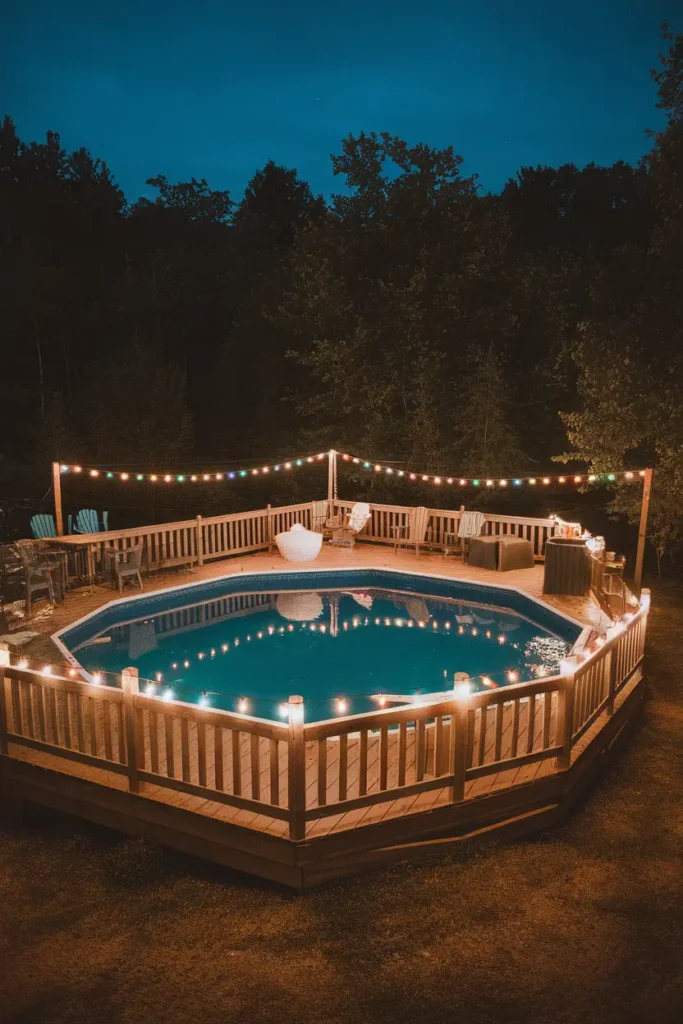 Nighttime Pool Paradise