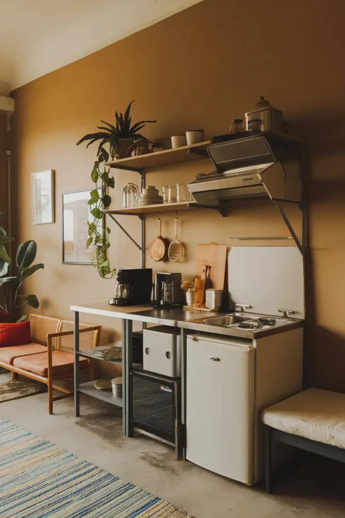 Open Kitchenette Layout
