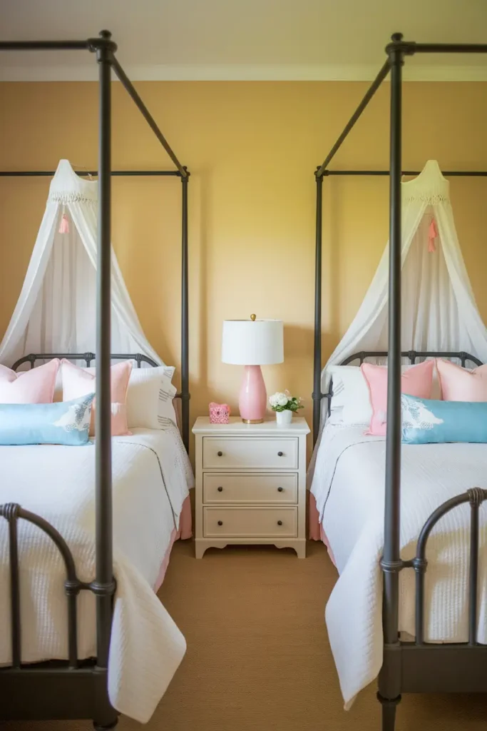 Opt for Matching Canopy Beds