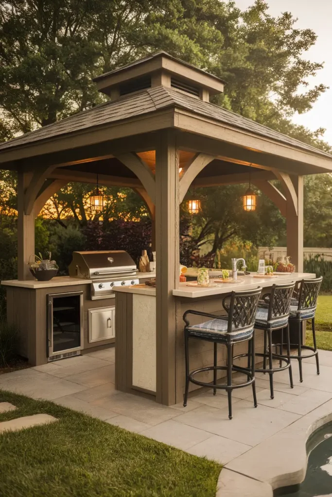 Outdoor Kitchen Gazebo