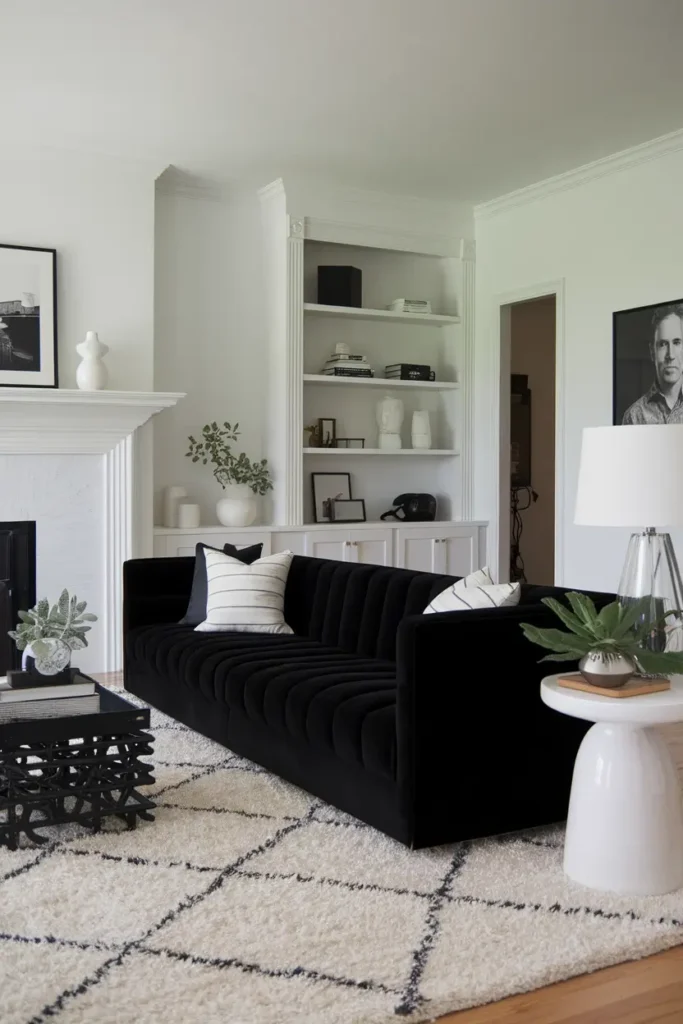 Pair Black with Clean Whites