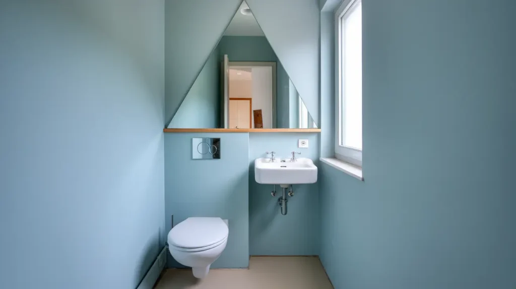 Space-Saving Corner Toilet and Sink