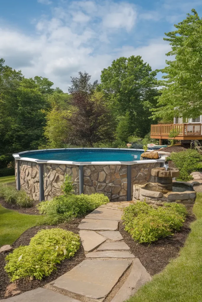Stone Facade Pool