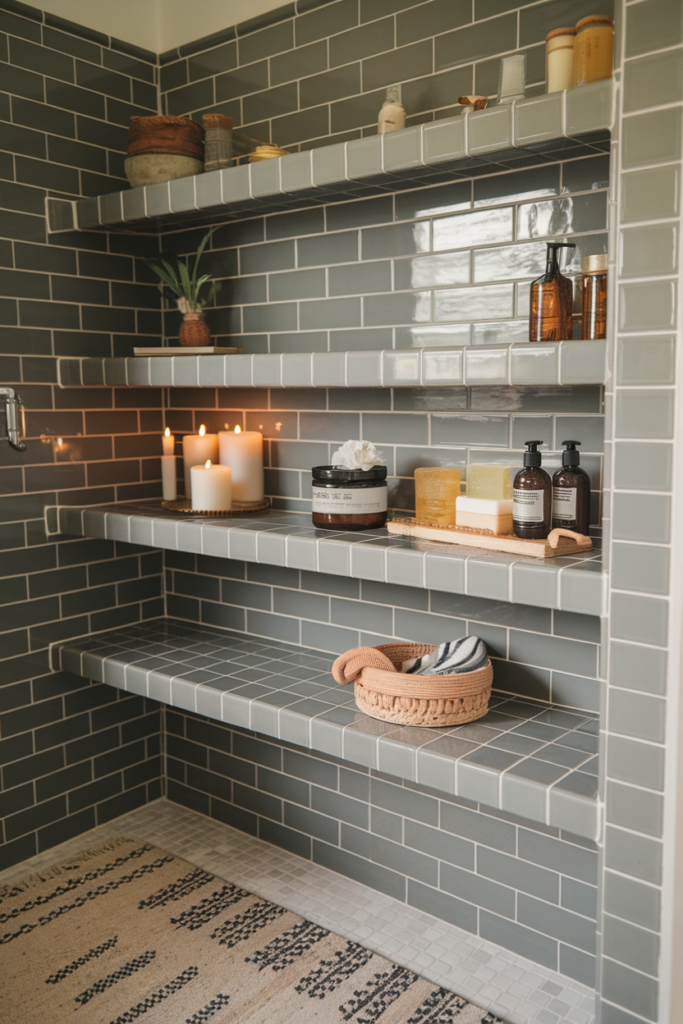 Tiled Shelves