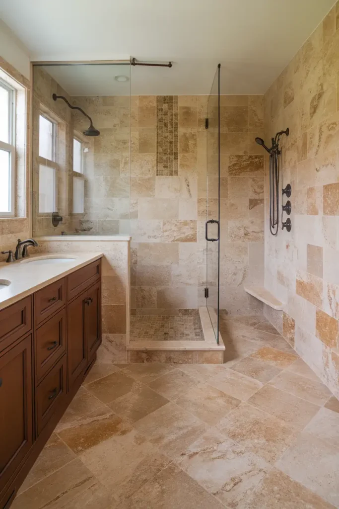 Travertine for Warm, Organic Tones