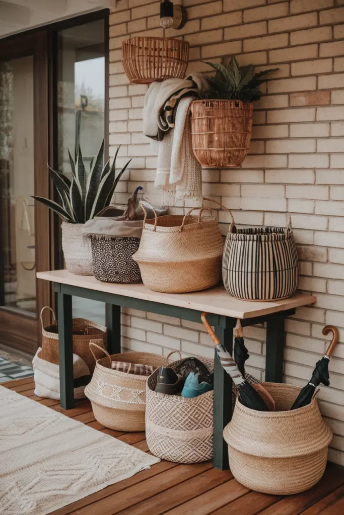 Use Woven Baskets for Storage