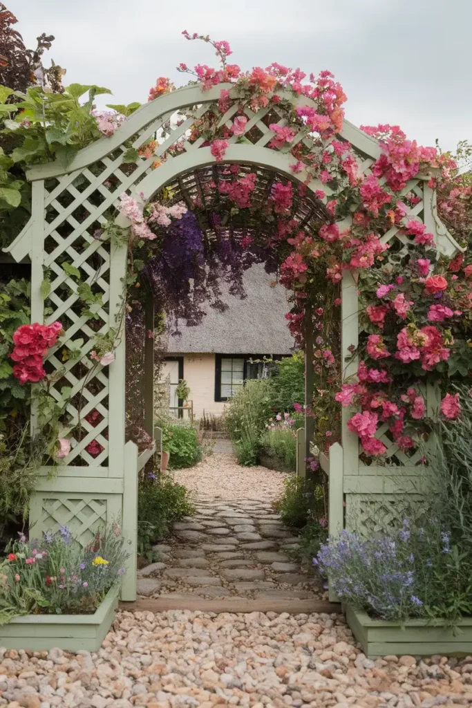 Vibrant Lattice Arch