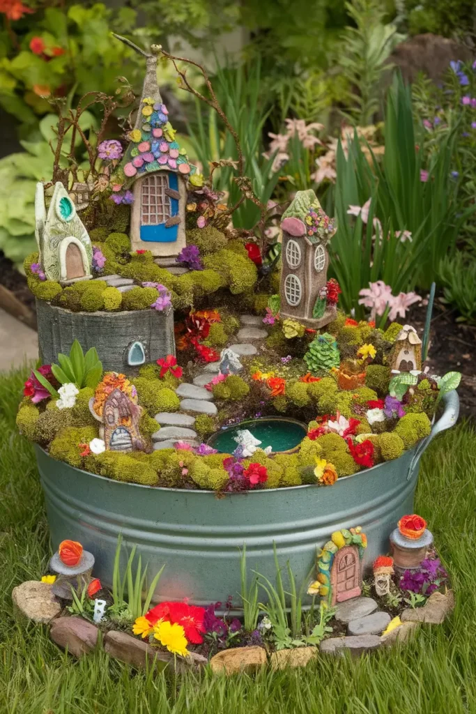 Washtub Fairy Village