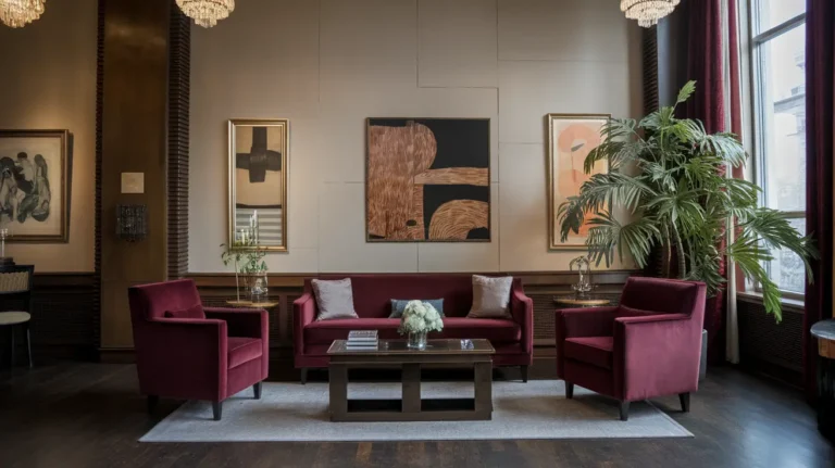 art deco living room