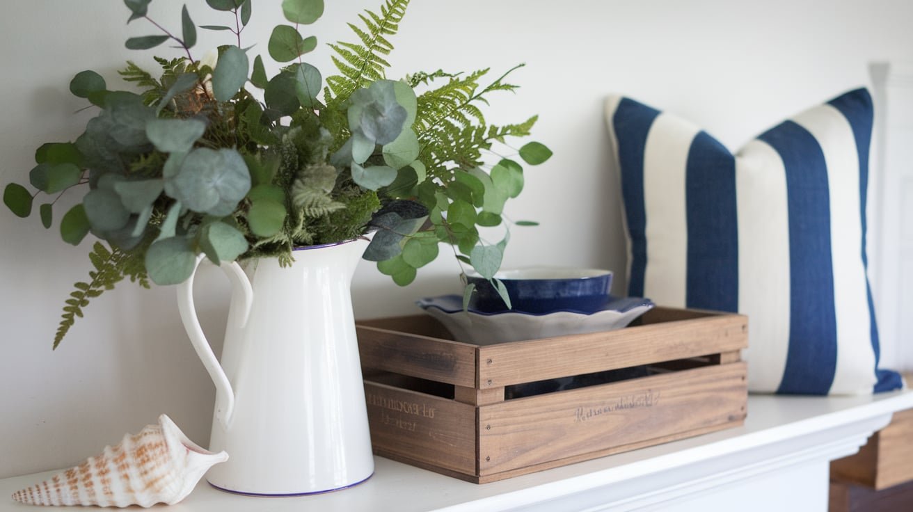 summer mantel decorating ideas